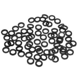 M METERXITY Pack of 60 M10 Black Rubber Washer Assortment Kit, 10 mm ID 16 mm OD 2.5 mm Thick Rubber Disc, Shower Hose Seals for Screws/Household Fittings/Garden Hoses, Rubber Discs