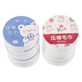 SAFIGLE 10pcs Disposable Compressed Towels Convenient Wash Towels for Travel Daily Use Soft Plant Fibre Material for Spa Bath and Facial Care