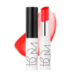 BOM COSMETICS Dewy Lip Balm #5 PURE CHERRTY, Sheer Glow Lip Care with Vitamin E and Shea Butter for Hydration, Nourishment, and Plump Lips, Buildable Juicy Shine in 7 Lively Colors, Korean Lip Makeup