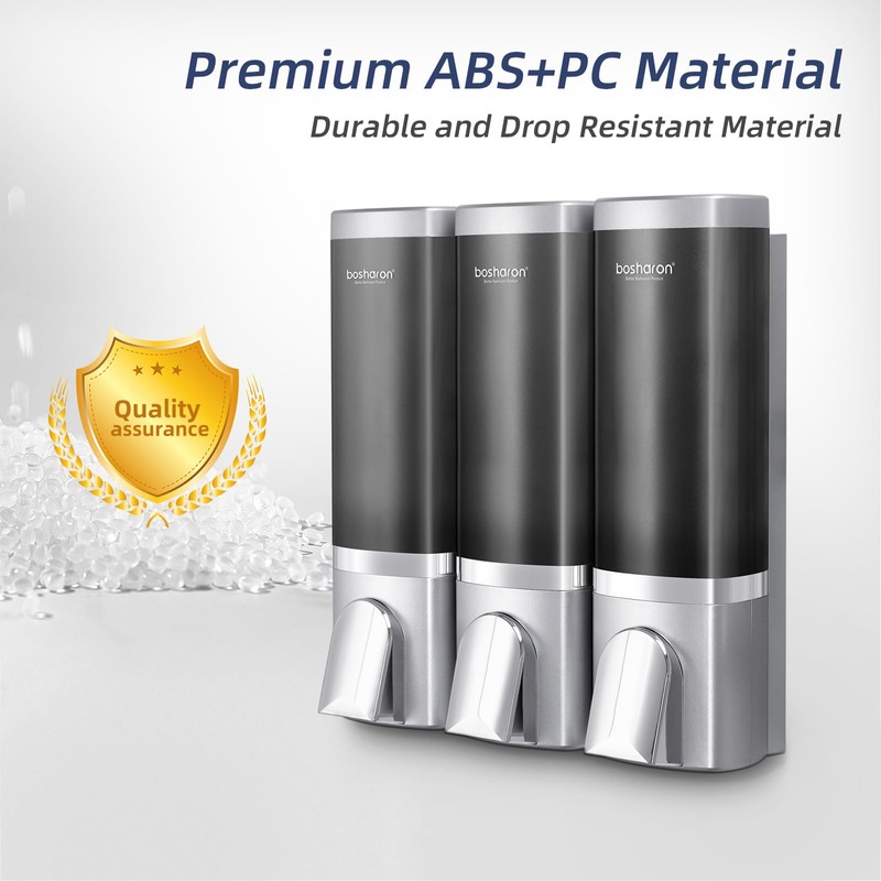 Shampoo and Conditioner Dispenser, Shower Soap Dispenser with 500ml per