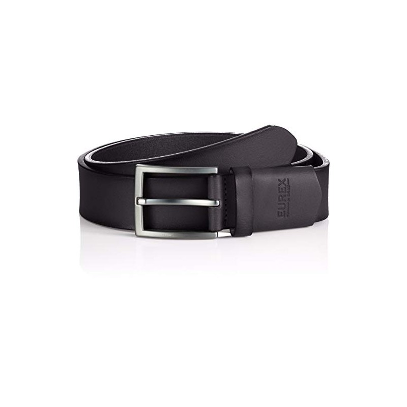 Eurex by Brax Men's Leather Elegant Sporty Belt, 02 Black