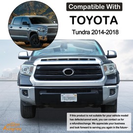 Car Front License Plate Frame Bracket Fit Toyot@ Tundra 2014-2018 Front License Plate Tag Holder Mounting Mount Adapter Bumper Bracket Frame Trim Cover Tag Holder Replace OE75101-0C010 Accessories