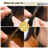 Sliver Dreadlock Braids Hair Accessories, 2 Pieces 5M Braiding Hair