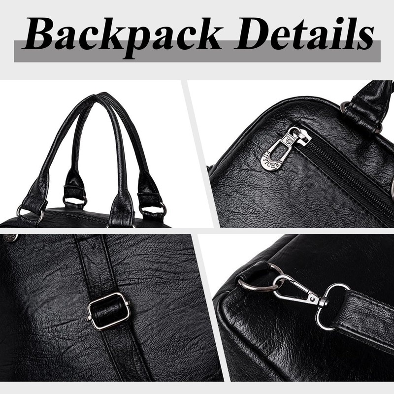Boletochic Mini Backpack for Women Lightweight Waterproof Leather Backpack Purse