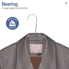 SPECILITE Metal Wire Hangers 100 Pack, Bulk for Commercial and Home, 16 Inch 12 Gauge Ultra Thin for Standard Size Clothes, Coats, Suits, Shirts-Chrome