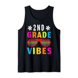 2nd Grade Vibes Sunglasses Back To School First Day Teacher Tank Top