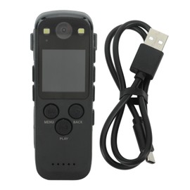 WiFi Body Mounted Camera 1080P 1.3 Inch HD Screen Portable Mini Video Recorder with Detachable Back Clip for Riding