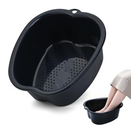 JOYMAY Foot Soaking Bath Basin, Soaking Tub, Large Basin, Feet Pedicure|Foot Massager, Ideal for Relaxation & Stress Relief - Perfect for Home & Spa Use (Black)