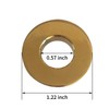 BWE Gold Bathroom Sink Basin Trim Overflow Cover Brass Insert