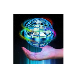 AIONSIC Juguete Volador,Pelota Volador,Flying Ball Toys con Luces LED giratorias,Orbe voladora mágico Giratorio de 360°,Girar Vuelo Juguete para niños Juguete de Interior al Aire Libre (Auzl)