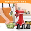 Slicer Shredder Attachment for KitchenAid Stand Mixer, Cheese Grater Attachment,