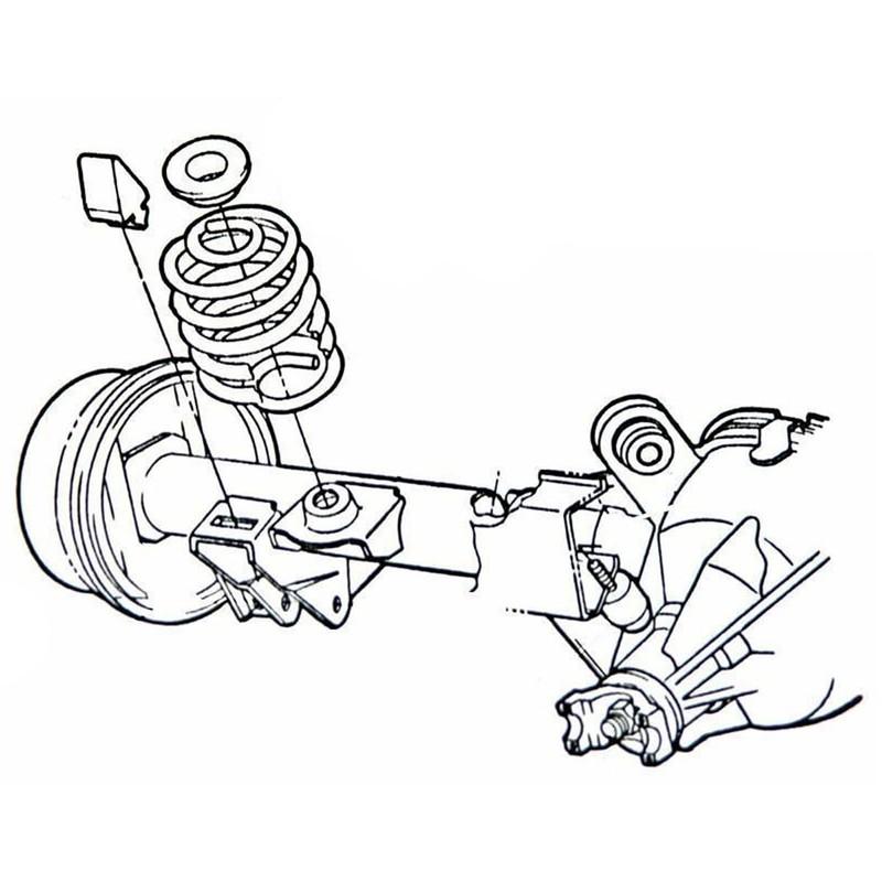 Inline Tube Compatible with 1964-77 GM A-Body Rear Spring Insulator