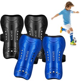 2 Pairs Shin Pads Children, Non-Slip Shin Pads, Shin Pads, Football, Football Shin Pads for Boys and Girls, Comprehensive Protection (S)