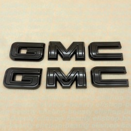 GMC Overlay Front Rear Emblem Gloss kit For 2019 - 2024 GMC Sierra 1500 2500 3500 HD