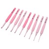 9pcs Crochet Hooks Set Professional High Accuracy Portable Soft Handle