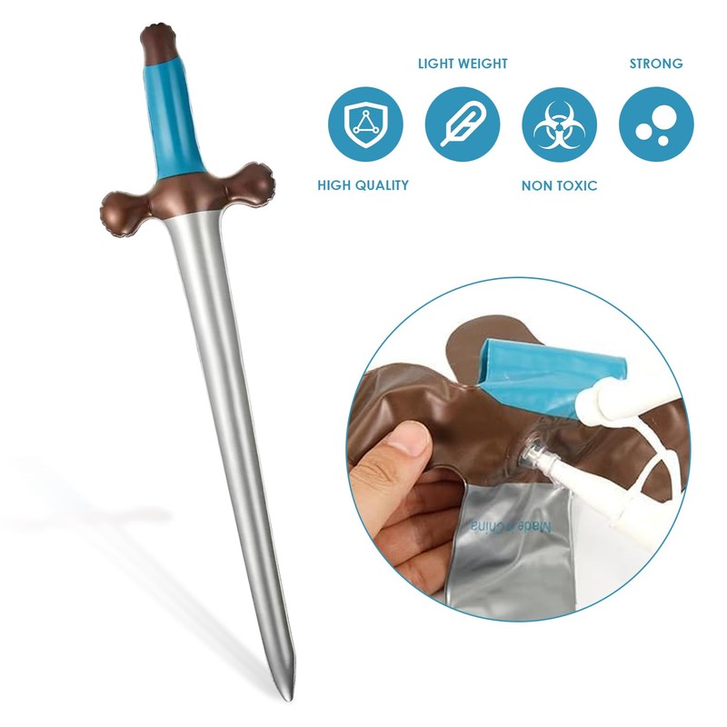 RELKLYU 10 Pieces Inflatable Sword Toy, Children's Toy, Creative Toy,