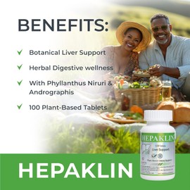 Hepaklin – Herbal Liver Detox & Support Formula – 120 Tablets