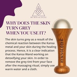 Kansa Wand for Face | Herramienta de masaje facial tradicional | Diseño de hongos mini para el cuidado de la piel | Masajeador de varita de madera Ayurveda inspirado para el equilibrio de