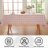 Alsoo Gingham Tablecloth Rectangle Checkered Table Cloth Cotton Linen Fabric
