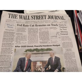 The Wallstreet Journal Thursday Novemb 14 2024 Fed Rate Cut Remains On Track....