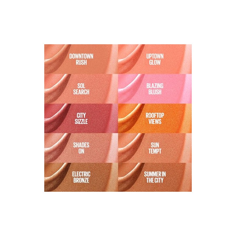 Maybelline Sunkisser - Rubor líquido multiusos y bronceador, mezclable, de