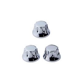 Guyker 3Pcs Top Hat Guitar Potentiometer Control Knobs - Zinc Alloy Bell Cap Speed Tone Volume Knob Replacement Parts for Electric Guitar or Precision Bass - CKB013X, Chrome