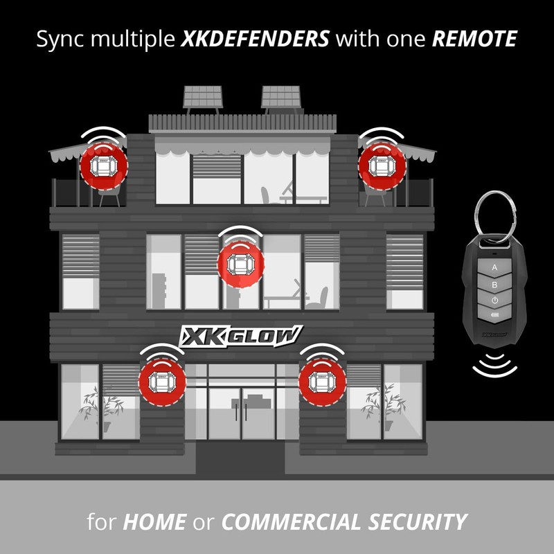 XKGLOW XKdefender 7 Mode Work & Security Light w/Remote for