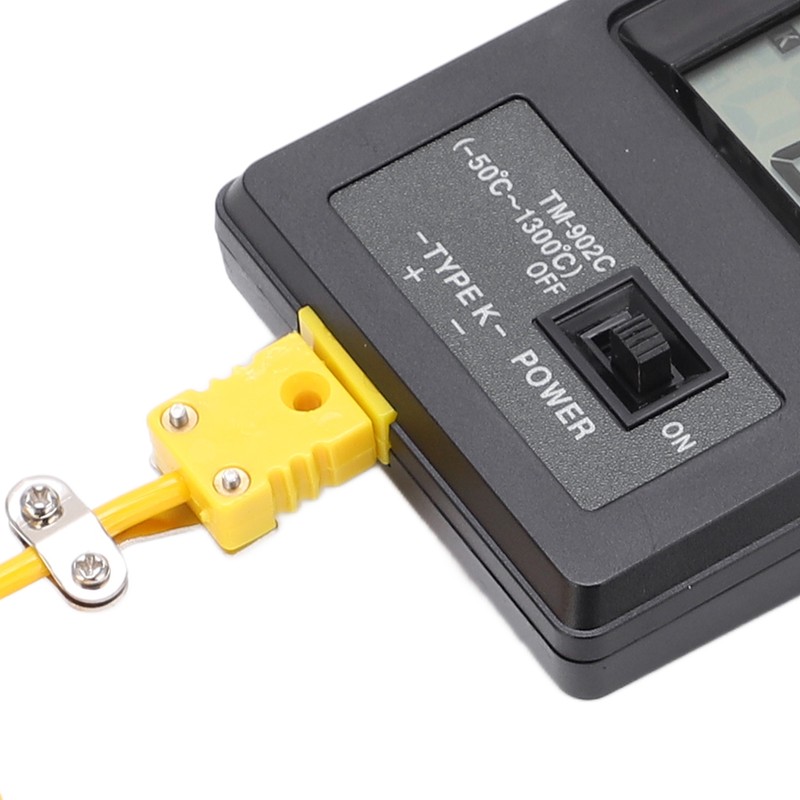 Tm‑902c Industrial LCD Display Digital Sensor Thermometer with Curved Shank