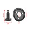 RC Bevel Gear Set Lightweight Black High Strength 33T 13T