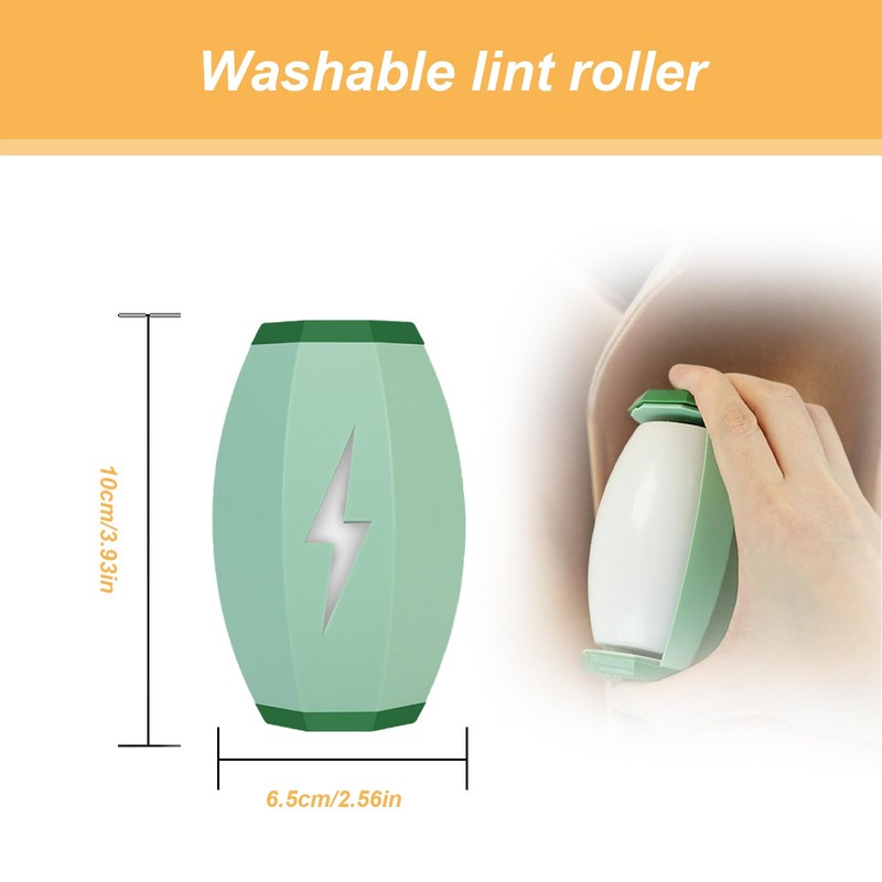 Fusselrolle Wiederverwendbar 2 Stück Wiederverwendbare Fusselrolle,Reusable Lint Roller Tragbar Waschbarer