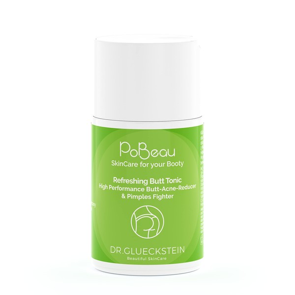PoBeau® Refreshing Butt Tonic | Against Pimples, Redness, Irritation on the Butt | 100% Vegan | Removes Even Stubborn Pore Blockages Effortlessly | 100 ml