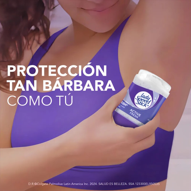 Desodorante En Barra Lady Speed Stick Active Fresh Mujer 65g