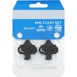 NAACOO Bike Cleats Compatible with Shimano SPD SH51 SH59 Cleats - Spin Peloton Indoor Cycling Clips & Mountain MTB Bike Bicycle Cleat Clips Set