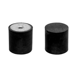 cyclingcolors 2 x Silent Block Rubber Buffer Shock Absorber Vibration Damper Thread Car Motorcycle Tractor Trailer Elastic Bushings Rubber Female Full M8 x 8 mm 30 x 15 mm