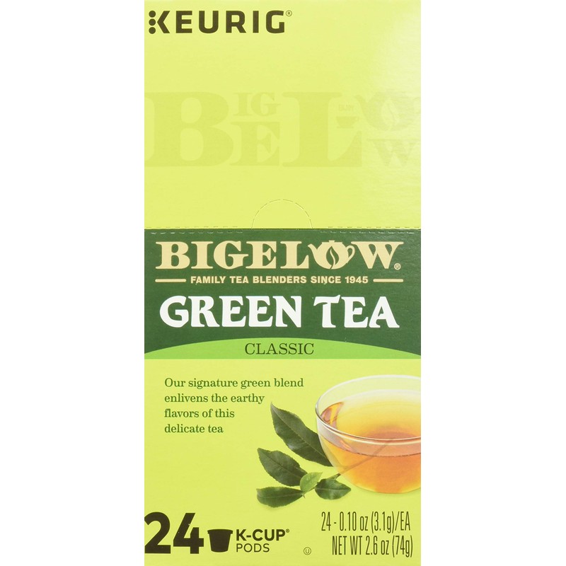 Bigelow Green Tea Keurig Single-Serve K-Cup Pods, (Pack of 24)