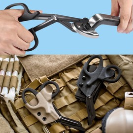 LEDGLE Scissors, Branch Scissors, Fine Iron Wire Scissors, Leather Scissors, Camping Scissors, Office Scissors, Craft Scissors, Safety Scissors, Portable Scissors, Black