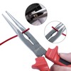 Sharp-tec Long Nose Pliers 200mm with Soft Grip Handles, Heavy