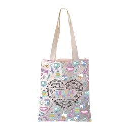 FEELMEM Dental Assistant Gift DA Gift Dental Assistant Canvas Tote Bag Dental School Graduation Gift Future Dentist Gift