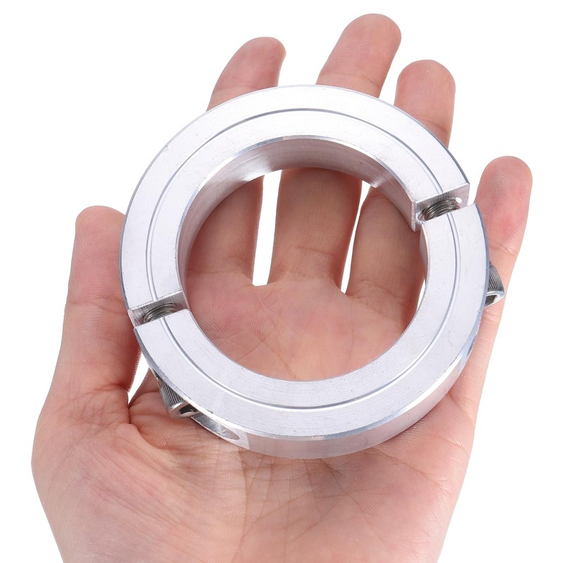 sourcing map 2Pcs Double Split Clamp-On Shaft Collar for 2"