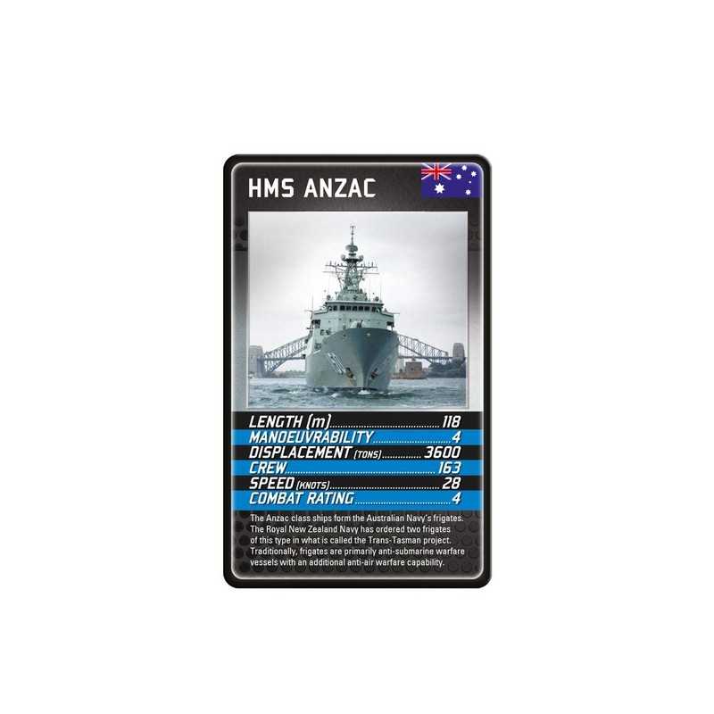 Battleships Top Trumps Card Game Medium