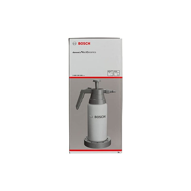 Bosch 2608190048 Pressurised Water Bottle, White/Grey