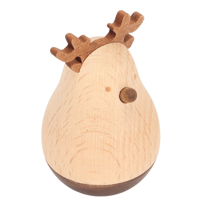 Deer Wobbler Cute Exquisite Sturdy Durable Wood Decorative Eye Catching