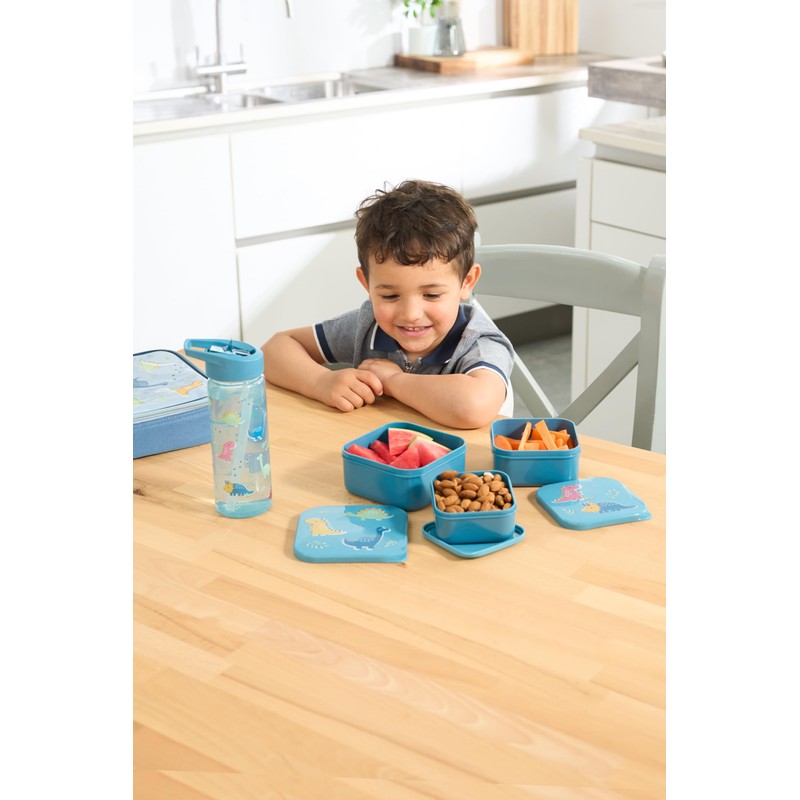 Nesting Snack Boxes, Set of 3 Including Straw Sipper, Tiny