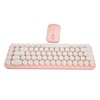 Wireless Keyboard Mouse Combo Mini Portable Retro Silent 2.4G Wireless