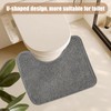 ZcrPrn Toilet Mat,Toilet Mats Pedestal Only,U-shape Soft Non Slip Absorbent