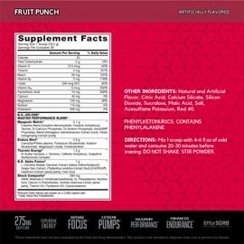 BSN N.O.-XPLODE Pre Workout Powder, Energy Supplement for Men and Women with Creatine and Beta-Alanine, Fruit Punch, 30 Servings, 1.2 Pound (Packaging May Vary)