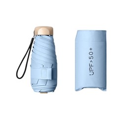 TORATA UPF 50+ Compact Folding Umbrella, Lightweight, Portable Storage Case Included, Parasol, Men's, Women's, Compact, UV Protection, UV Protection, Rain