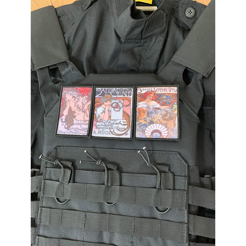 Patch Shop Dongri Alphonse Mucha Cross Transfer Type Airsoft Patch