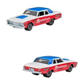Hot Wheels HKF56 Premium 2-Pack Plymouth Belvedia 426 Wedge / '65 Dodge Coronet [3 Years Old and Up]