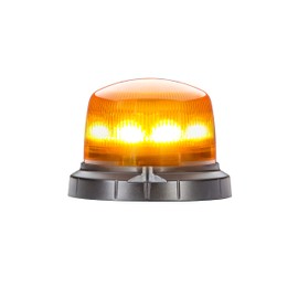 HELLA 2RL 014 979-001 LED-Rotating Beacon - RotaLED Compact - 12/24V - Yellow - Bolted - Yellow - Cable: 150mm - Plug: Blade Terminal